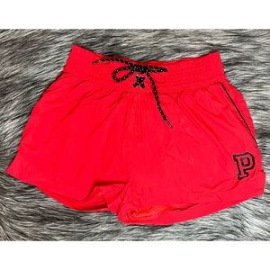 PINK Red Sport Shorts